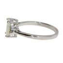 Genuine .02ct Opal Diamond Ring 10KT White Gold