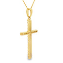 .21ct Diamond Cross Religious Pendant 14KT Yellow Gold