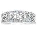 .50ct Diamond Fashion band rings 10KT White Gold