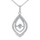 Cubic Zirconia Fashion Pendants Sterling Silver