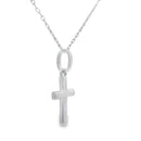 .05ct Diamond Cross Religious Pendant 14KT White Gold