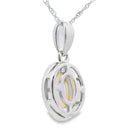 .04ct Opal Diamond Fashion Pendants 10KT White Gold