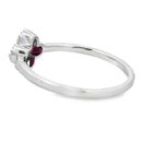 .20ct Ruby Diamond Ring 10KT White Gold