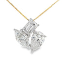 Lab Grown Diamond Fashion Pendants 14KT Yellow Gold
