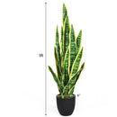 35.5 Inch Indoor-Outdoor Decoration Fake Artificial Snake Plant