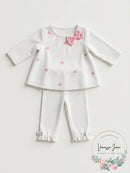 1st Impressions Baby Girl 2 Pc Outfit LS Tunic Bottom Leggings 3-6M