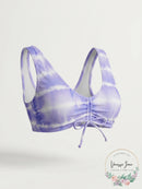 California Waves Juniors Cinch-Front Bralette High Tide Bikini Top