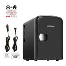 Chefman Mini Portable Personal Fridge 4 Liter Capacity Black