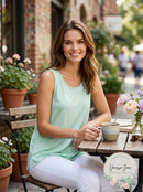 Jones New York Womens Slvlss Crew Nk Sweater Layering Top