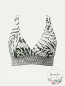 Anne Cole Palm Breeze Cross-Back Bikini Top, Size Small