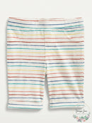 Epic Threads Toddler Girls Rainbow Striped Bermuda Shorts, Size 2T