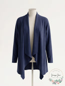 Nic+Zoe Plus Long Back Of The Chair Linen-Blend Cardigan