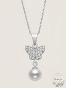 Giani Bernini Cultured Freshwater Pearl/Cubic Zirconia Pendant Necklace