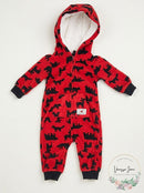 Carter's Baby Boys Hooded Fleece Jumpsuit