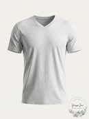 Alfani Mens Speckled Casual Sexy V-Neck T-Shirt