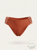 Becca by Rebecca Virtue Womens Lace Hipster Swim Bottom, Clay, Size Small