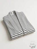 Nic and Zoe Sweetheart Stripe Cardigan, Size Small