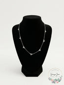 Charter Club Silver-Tone Crystal Cluster Statement Necklace