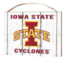 Iowa State Cyclones Weathered Logo Collage Plaque