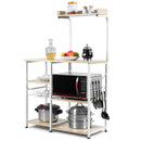 4 Tier Vintage Kitchen Baker's Rack Utility Microwave Stand-Coffee