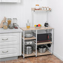 4 Tier Vintage Kitchen Baker's Rack Utility Microwave Stand-Coffee