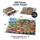 Country Escapes - The Secluded Cabin 500 Piece Jigsaw Puzzle
