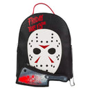 Jason Voorhees Mask & Cleaver (Friday the 13th) Mini Backpack & Coin Purse