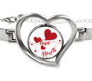Personalized Heart Bracelet – Custom Name Love Bangle