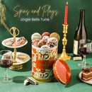 Christmas Gift Basket – Musical Cookie Tin Filled with Chocolate-Covered Oreos