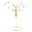 12-Arm Spiral Fountain Brass Gold Metal Ornament Stand Display 11.5 Inches