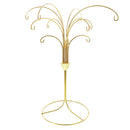 12-Arm Spiral Fountain Brass Gold Metal Ornament Stand Display 11.5 Inches