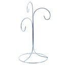 3-Arm 3-Tier Silver Metal Ornament Stand Display 10.75 Inches (Taiwan)
