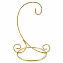 Twisted Wire Gold Metal Ornament Stand Display 7.2 Inches