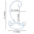 Twisted Wire Silver Metal Ornament Stand Display 7.2 Inches (Taiwan)