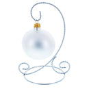 Twisted Wire Silver Metal Ornament Stand Display 7.2 Inches