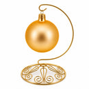 Curved Gold Wire Swirl Base Ornament Stand Display 7 Inches