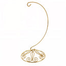 Curved Gold Wire Swirl Base Ornament Stand Display 8.75 Inches