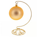 Curved Gold Wire Swirl Base Ornament Stand Display 8.75 Inches