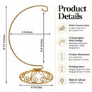 Curved Gold Wire Swirl Base Ornament Stand Display 8.75 Inches