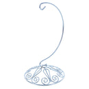 Curved Silver Wire Swirl Base Ornament Stand Display 7 Inches (Taiwan)