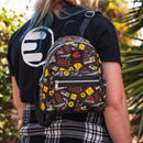 *CLEARANCE* Jurassic Park Warning Signs Mini Backpack by LoungeFly