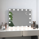 Vanity Mirror with 18 Dimmable LED Bulbs and 3 Color Lighting Modes-White
