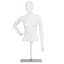 Female Mannequin Torso Adjustable Height with Metal Stand