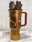 Country Gold Deluxe Tumbler Charm Necklace
