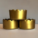 Metallic Gold Scallop Boot