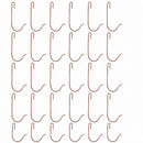 30 Heavy Duty Copper Tone Christmas Ornaments Hooks 2.4 Inches