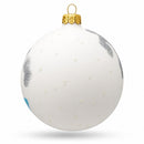 Two Penguins Glass Ball Christmas Ornament 4 Inches
