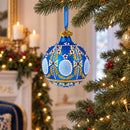 1908 Regal Alexander Palace Royal Glass Ball Christmas Ornament 3.25 Inches