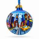 Times Square, New York City Glass Ball Christmas Ornament 3.25 Inches