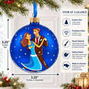 I Love Dancing Glass Ball Christmas Ornament 3.25 Inches